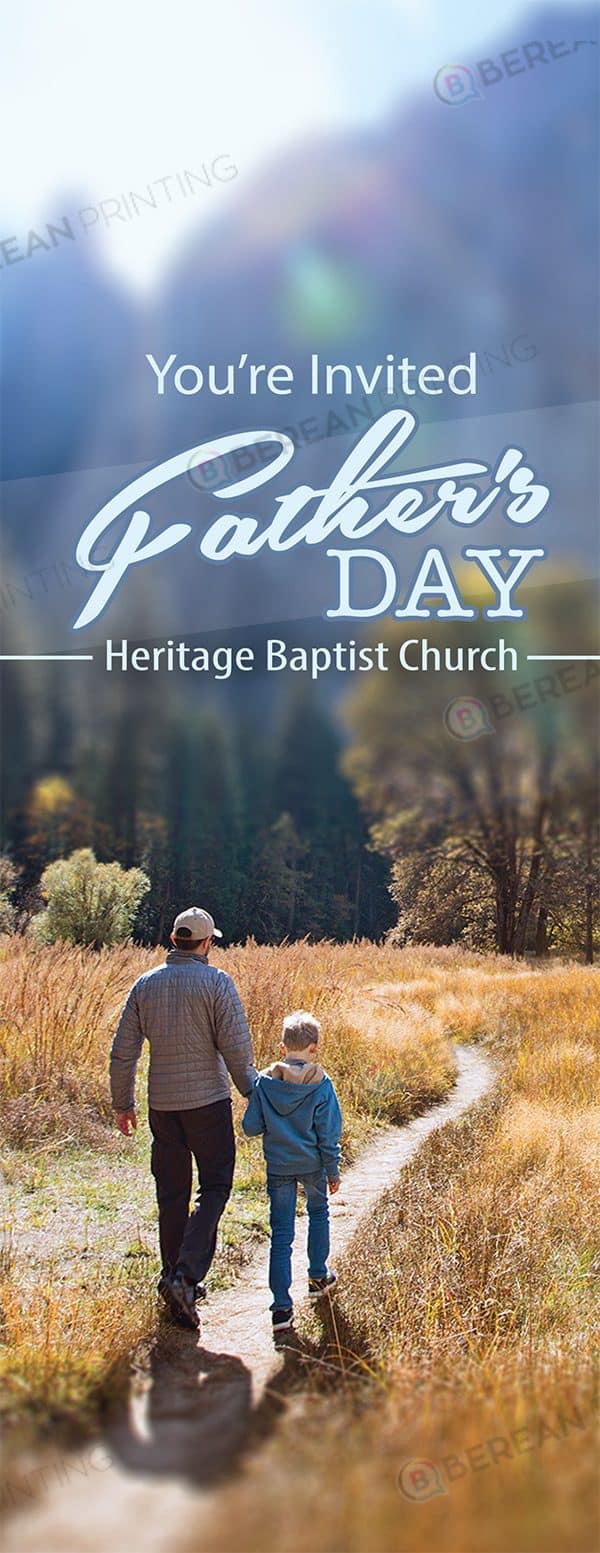Father's Day Church Door Hanger For Baptist Church Invites