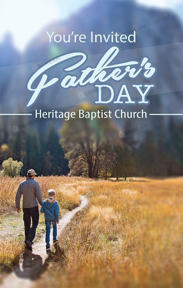 Father's Day Church Invitation Cards For Baptist Church Invites