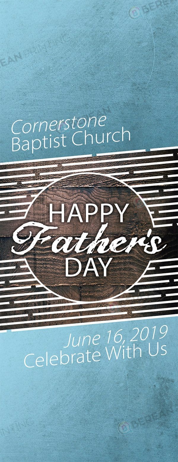 Father's Day Church Door Hanger For Baptist Church Invites