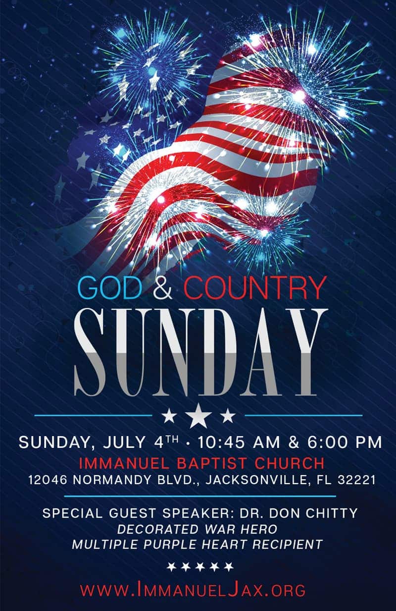 Patriotic Invitation Cards For Baptist Church Invites