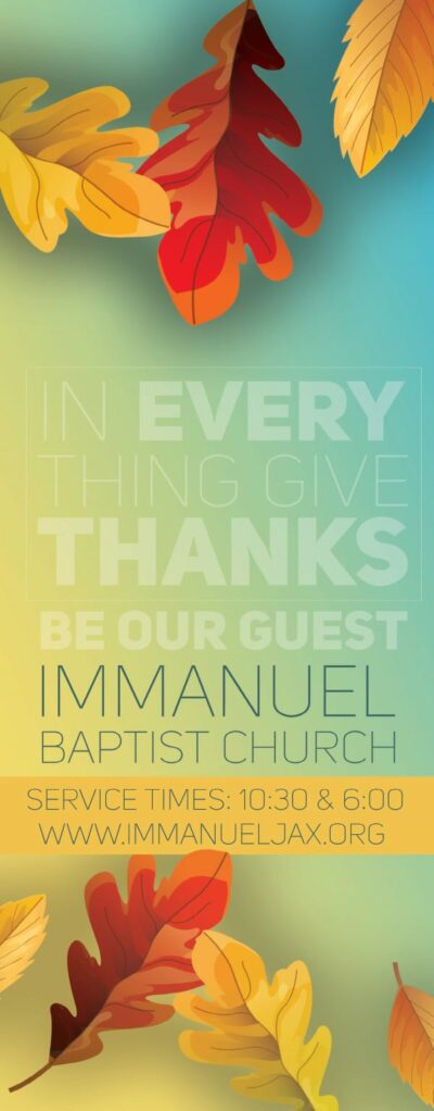 Thanksgiving Church Door Hangers For Baptist Church Invites