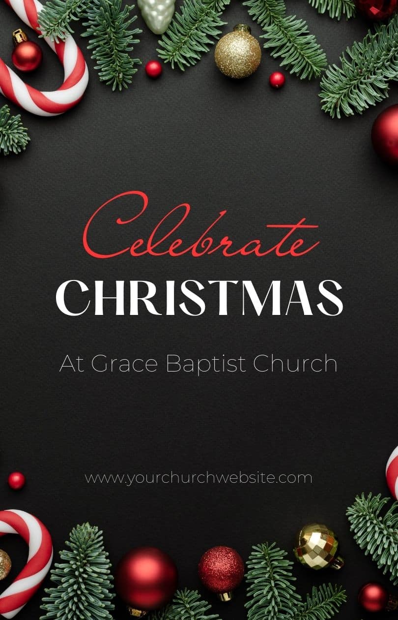 Christmas Church Invitation Cards For Baptist Church Invites