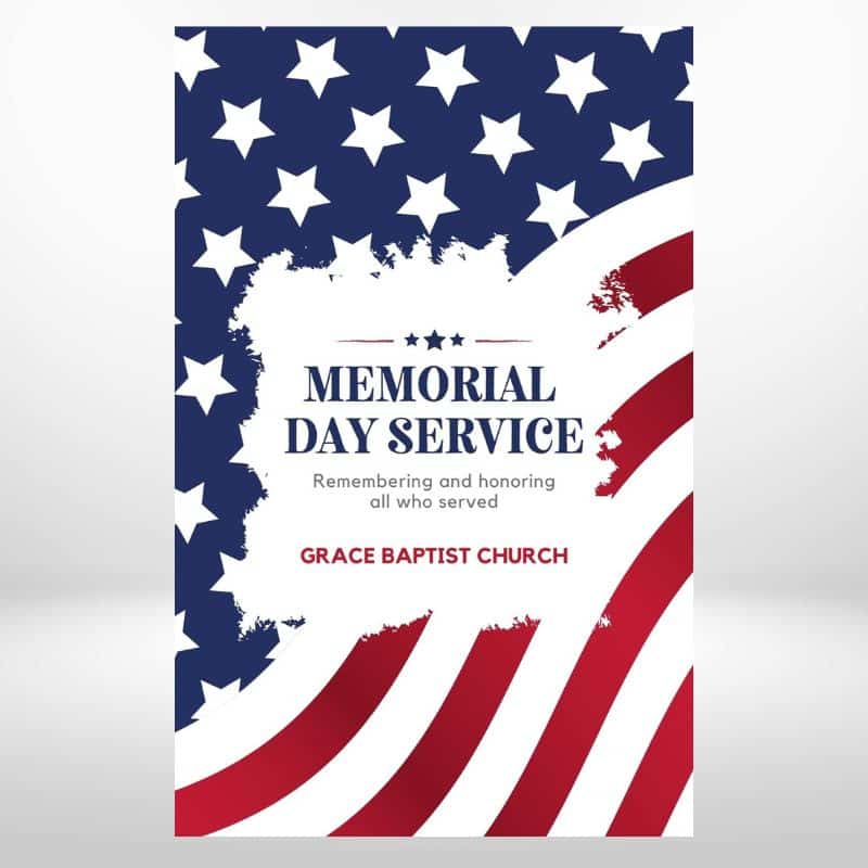 Memorial Day Church Invitation Cards For Baptist Church Invites