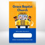 Bus Ministry Church Invitation Cards For Baptist Church Invites
