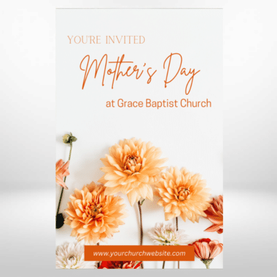 You're Invited Mother's Day Church Invitation Card